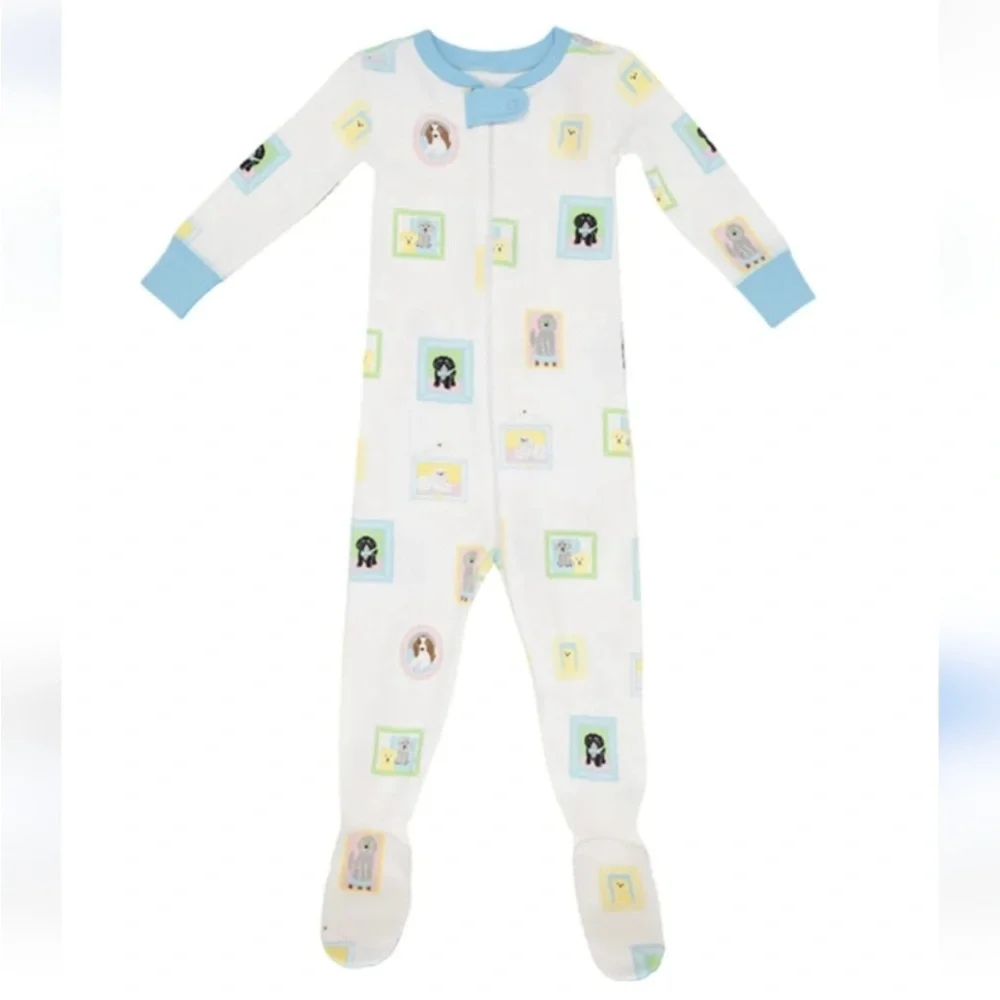 TBBC Beaufort Bonnet Co Knox's Night Night Gallery Wall Paw-Faction Footed PJs